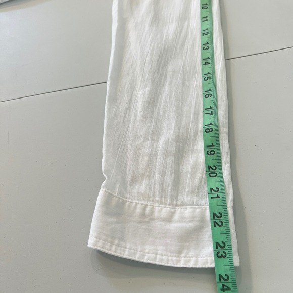 Lauren Ralph Lauren White Cotton Button Down Tunic Shirt Small roll tab *flaw - Picture 14 of 14